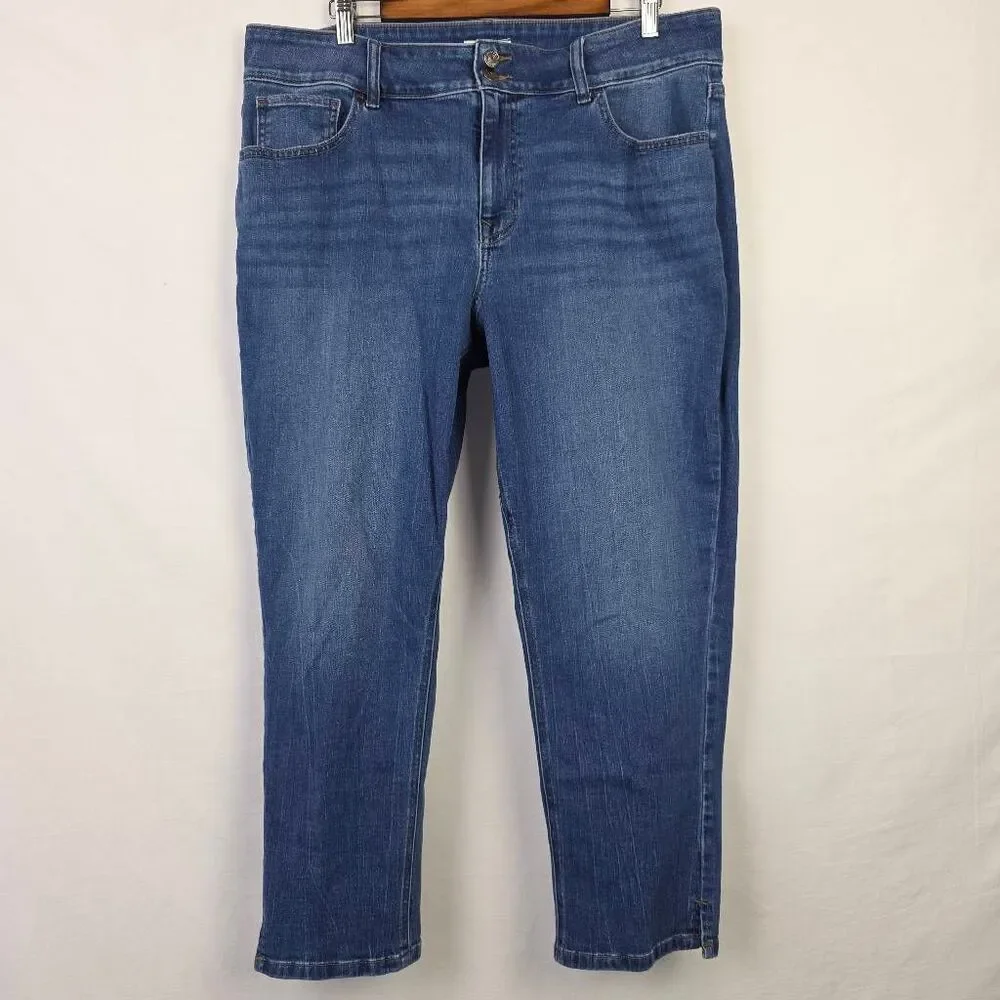 M Jeans by Maurices 18W Curvy High Rise Slim Straight Denim - Picture 2 of 11